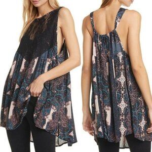 Free People Boho Count Me In Trapeze Mini Dress